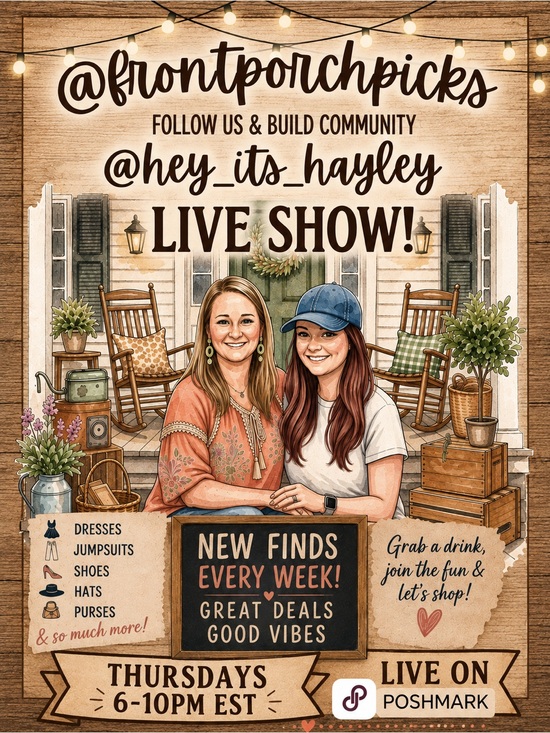@frontporchpicks & @hey_its_hayley Dresses & Skirts - ✨@frontporchpicks & @hey_its_hayley are LIVE! Thursdays 6-10PM EST✨